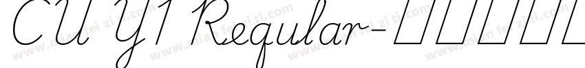 CU Y1 Reqular字体转换